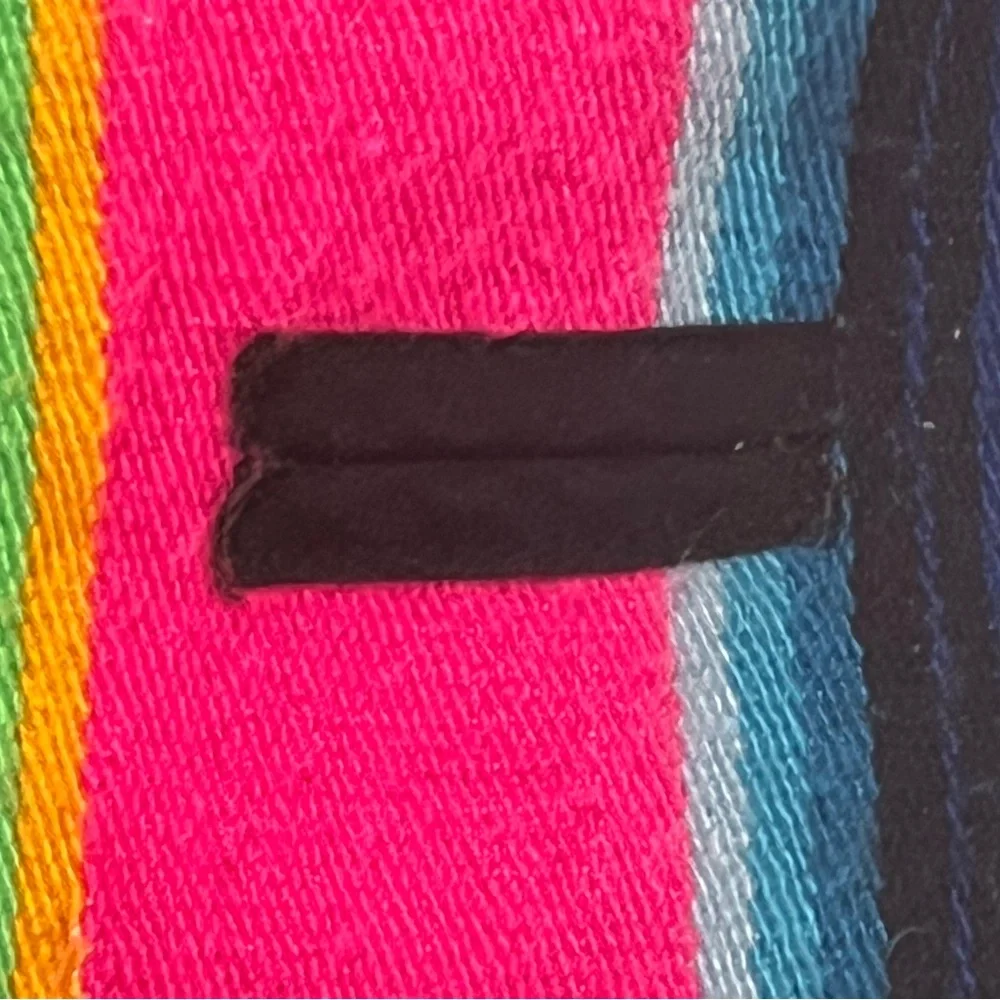 Colorful Striped Dog Poncho - Picture 5 of 6